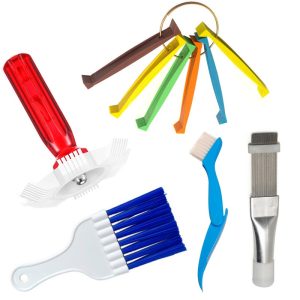 芸贝空调翅片梳白翅片梳毛刷除尘梳清洁刷不锈钢冷凝器缝隙清洗刷