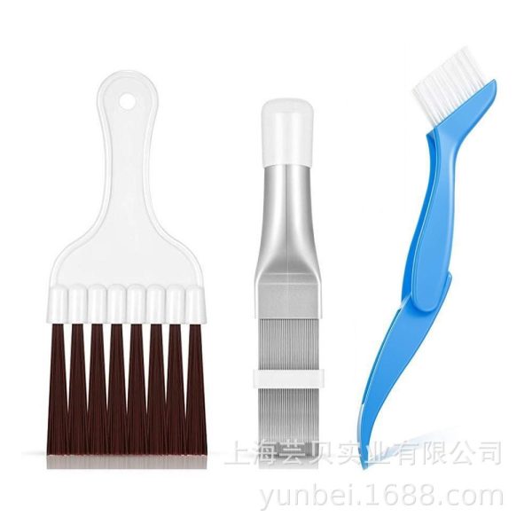 芸贝塑料空调翅片冷凝器清洗刷散热器清洁除尘梳理工具红手柄 - 图片 4