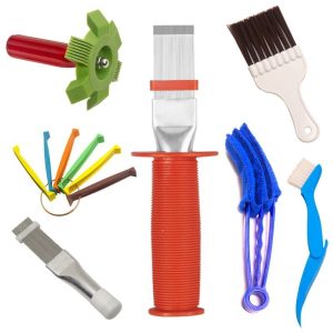 跨境芸贝空调翅片梳不锈钢刷梳理冷凝器清洗刷散热器清洁除尘工具