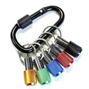 芸贝批头钥匙扣1/4六角柄批头套筒彩色登山扣套筒接杆套装